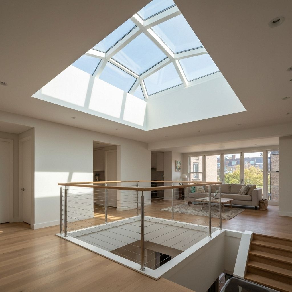 Townhouse interior filled with natural light
